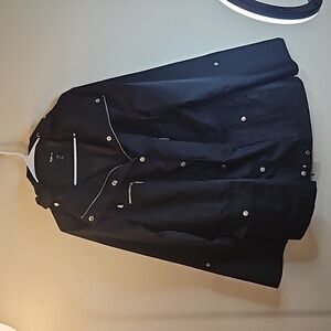 Style&Co. black rain jacket size XL. Hood zips into collar and sleeves roll up